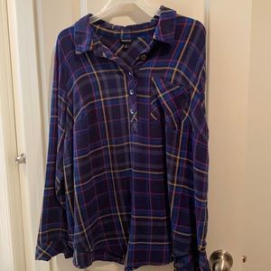 Torrid plaid top size 2